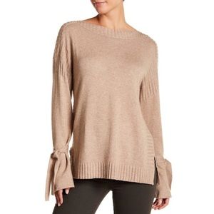 Lucky Brand Tan Wrist Tie Sweater